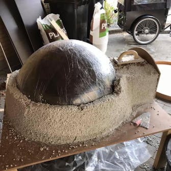 Pizzaovn byg selv Pizzaovn byg selv i perlite